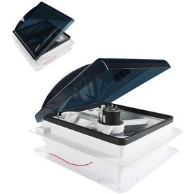 Resim Tyt Fanlı Tavan Heki 28x28cm 12v Çift Yön Sineklik+led Beyaz - Siyah 