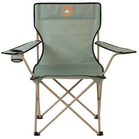 Resim Famedall Baskırı Katlanır Kamp Sandalyesi Yeşil 