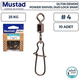 Resim Mustad Demon Dlt06 Klipsli Fırdöndü 4 25kg 10 Adet 