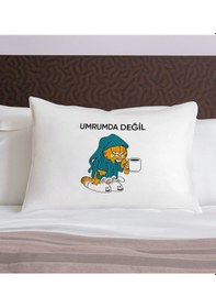 Resim Bk Gift Eğlenceli Kedi Tasarımlı Pamuklu Yastık Kılıfı-4 50x70cm , Sevgiliye , Ev si, Tasarım Ev Tekstili 