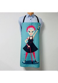 Resim Paredora Çilgın Nine Mutfak Önlüğü 