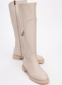 Resim luvishoes MİCHEL Bej Kadın Binici Çizme 