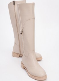 Resim luvishoes MİCHEL Bej Kadın Binici Çizme 