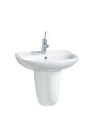 Resim Creavit Pitta 45 x 55 CM Batarya Delikli Lavabo +Sedef Yarım Ayak 