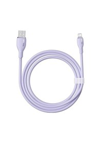 Resim Baseus Pudding Hızlı Şarj Özellikli Usb To Lightning 2.4 A. Kablo 1.2m Mor 