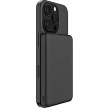 Resim Belkin BPD010HQBK Boostcharge 5.000 Mah Magsafe Uyumlu 15W Kablosuz Slim Powerbank - Siyah 