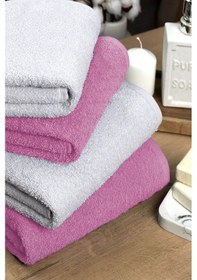 Resim 4 Lü Banyo Havlusu Takımı Soft Büyük Havlulu Pamuklu Havlu Seti 90x150 Cm Beyaz 001 