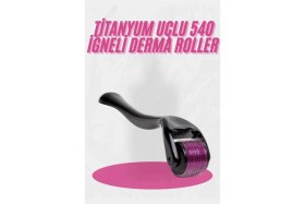 Resim Savarga Dermaroller Titanyum 540 Iğneli 1 mm Saç Kaş Sakal Serum Kullanıma Uygun 