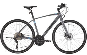 Resim Bisan Trx8600 Deore 28 Jant Şehir Bisikleti Parlak Gri-Mavi 48 cm 