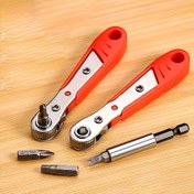 Resim 1 adet Yaratıcı Yeni Çok Fonksiyonlu Ratchet Manyetik Mini Tornavida, Metal Esnek Şaft ve 36 Dişli Hızlı Anahtar ile, Evlerde Dar Alanlar için Uygun, Boşluk Onarımları için, L Şekilli Köşe Anahtar Araçları Seti Dahil, Erkekler için İdeal Hediye. 