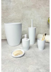Resim Primanova Pure Beyaz 5li Banyo Seti Beyaz 