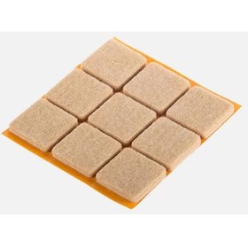 Resim 2 Paket Kendinden Yapışkanlı Sandalye Masa Koltuk Altı Parke Koruma Keçesi 25x25x5 mm 