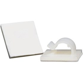 Resim Wcl2 Kablo Sabitleme Kelepçesi Klipsi Yapışkanlı Duvar Kablo Tutucu 25 x 24 x 12,5 MM Şeffaf 30 Adet 