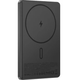 Resim Wiwu Wi-P072 PD 20W M-safe Şarj Özellikli 15W 5000mAh Ultra İnce Aramid Fiber Powerbank 