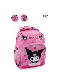 Resim 2 Gözlü Little Angle Kuromi Anaokulu Çantası - Çocuk Çanta - Kreş Çantası - Kuromi Çanta Pembe 