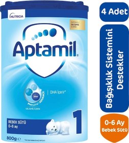 Resim Aptamil 1 Bebek Decam Sütü 800 G 4 Adet 