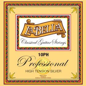 Resim La Bella 10PH Professional Klasik Gitar Teli (Profesyonel - Konser Serisi) | High Tension (Sert), Gümüş Kaplama Sargı, Naylon Çekirdek ve Kristal Tizler | Ölçüler: Standart Klasik Gitar Ölçüsü 
