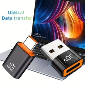 Resim 10A Hızlı Şarj OTG Adaptörü, USB-C'den USB 3.0 Dişi Dönüştürücü, MacBook, Laptop, Mi, 20-30W Giriş/Çıkış Gücü, Pil Gerektirmez, Veri Transferi, Metal Yüzey, Mat Kaplama, Laptop Şarj Çözümü | USB3.0 Adaptörü | Dayanıklı Plastik Kasa, USB Şarj Kablosu 