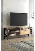 Resim Wood'N Love Hera 140 Cm Tv Ünitesi - Atlantik Çam / Siyah 