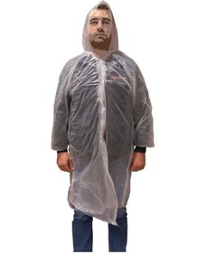 Resim Master 507085 Şeffaf Tek Kullanımlık Naylon Yağmurluk Çıt Çıtlı 
