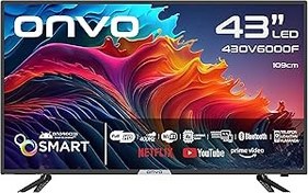 Resim ONVO 43'' Full HD Android 13 Smart Led TV, Siyah 