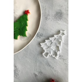 Resim Cestopieno Şeffaf Yılbaşı Ağacı (Makinada Yıkanabilir) Hamur Şekillendirici / Yenilendi / 8X10 cm 