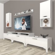 Resim Decoraktiv Ekoflex 270da Mdf Silver Tv Ünitesi Tv Sehpası - Parlak Beyaz 