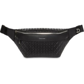 Resim Calvin Klein Siyah Erkek Bel Çantası Emblem Aop Emboss Waıstbag 