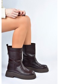 Resim Fox Shoes Kahverengi Kalın Tabanlı Günlük Kadın Bot L610067109 