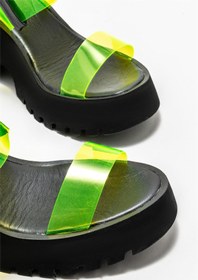 Resim Elle Shoes Siyah Kadın Dolgu Topuklu Sandalet 