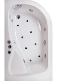 Resim Shower 100X140 Asimetrik Oval Küvet 