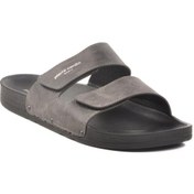 Resim Pierre Cardin Pc-7039 M Büyük Numara Füme Suni Deri Erkek Terlik Füme 