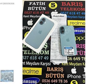 Resim Apple iPhone 16 İkinci El TR | 128 GB | Deniz Mavisi 