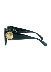 Resim Gucci Gg 1407s 001 54 Kadın Kelebek Siyah Kemik Güneş Gözlüğü 
