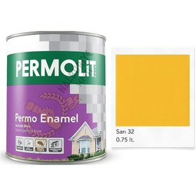 Resim Permolit Enamel Sentetik Yağlı Boya Sarı 0.75 Lt. 0.75 L 