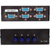 Resim Oem Vga Switch Çoklayici Çoğaltici Splitter 4 Port 