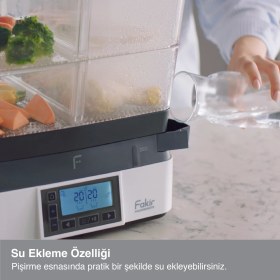Resim Fakir Premium Steam 1800W 18 Litre Buharlı Pişirici 