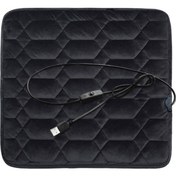 Resim Wholesale00 Araba Usb Koltuk Isıtıcı Yastık Kapak Kış Sıcaklık Matı, Stil: Kare Siyah 