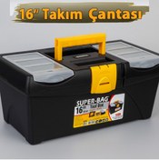 Resim Super Süper Bag Plastik Kilitli Plastik Takım Çantası 16'' 41 cm 