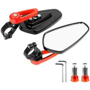 Resim Gt/pro İçin Bisiklet Gidonu Reflektörlü Dikiz Aynası, Kırmızı 