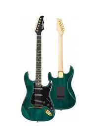 Resim Midex GLC-40GR Profesyonel Elektro Gitar Yeşil (Stand Gigbag Askı) 