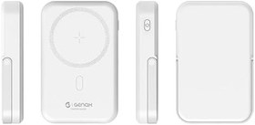Resim 13000 mAh Destekli PD 25W Kablosuz Hızlı Şarj Powerbank (BEYAZ) 