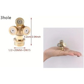 Resim Willowhaven 2 Adet Tip C Ağır Hizmet Pirinç Su Sis Nozulu 1/2 Bahçe Sulama Çim Sprinkler Sistem 