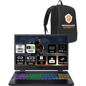 Resim Acer Nitro 5 Intel Core I5 12500H 16GB 512GB SSD RTX4050/6GB 140W 15.6" Fhd 144Hz Windows 11 Home Taşınabilir Bilgisayar & Per4 Çanta NHQLZEY002P307 