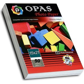 Resim Epson-Canon Uyumlu Parlak Fotoğraf Kağıdı 240GSM 50 Adet A5 - 15X21 
