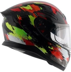 Resim Axor Apex/racer E Full Face Mat Siyah Yeşil (M/c)- 