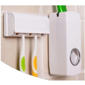 Resim 5DM Diş Macunu Sıkma Makinesi Ve 5 Li Diş Fırçası Tutucu 