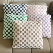 Resim 1 adet 44.96cm x 44.96cm Kare Yumuşak Kabarık Yastık Kılıfı - Modern Tarz, Fermuar Kapanışı, İçerik Yok, Araba, Oturma Odası, Yatak Odası, Ofis Dekoru için Rahat, Dekoratif Yastık 