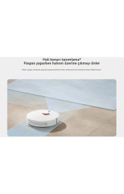 Resim Xiaomi 6000PA Emiş Gücü Premium 3D Engellerden Kaçınma Çift Ped Paspas Özelliği Robot Süpürge Apple & Android Uzaktan Kontrol Özellikli- 