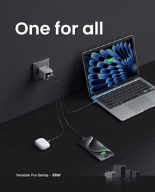 Resim Ugreen Nexode Pro 65 W QC PD 2xUSB-C 1xUSB-A Gan Hızlı Şarj Cihazı Uzay Grisi 